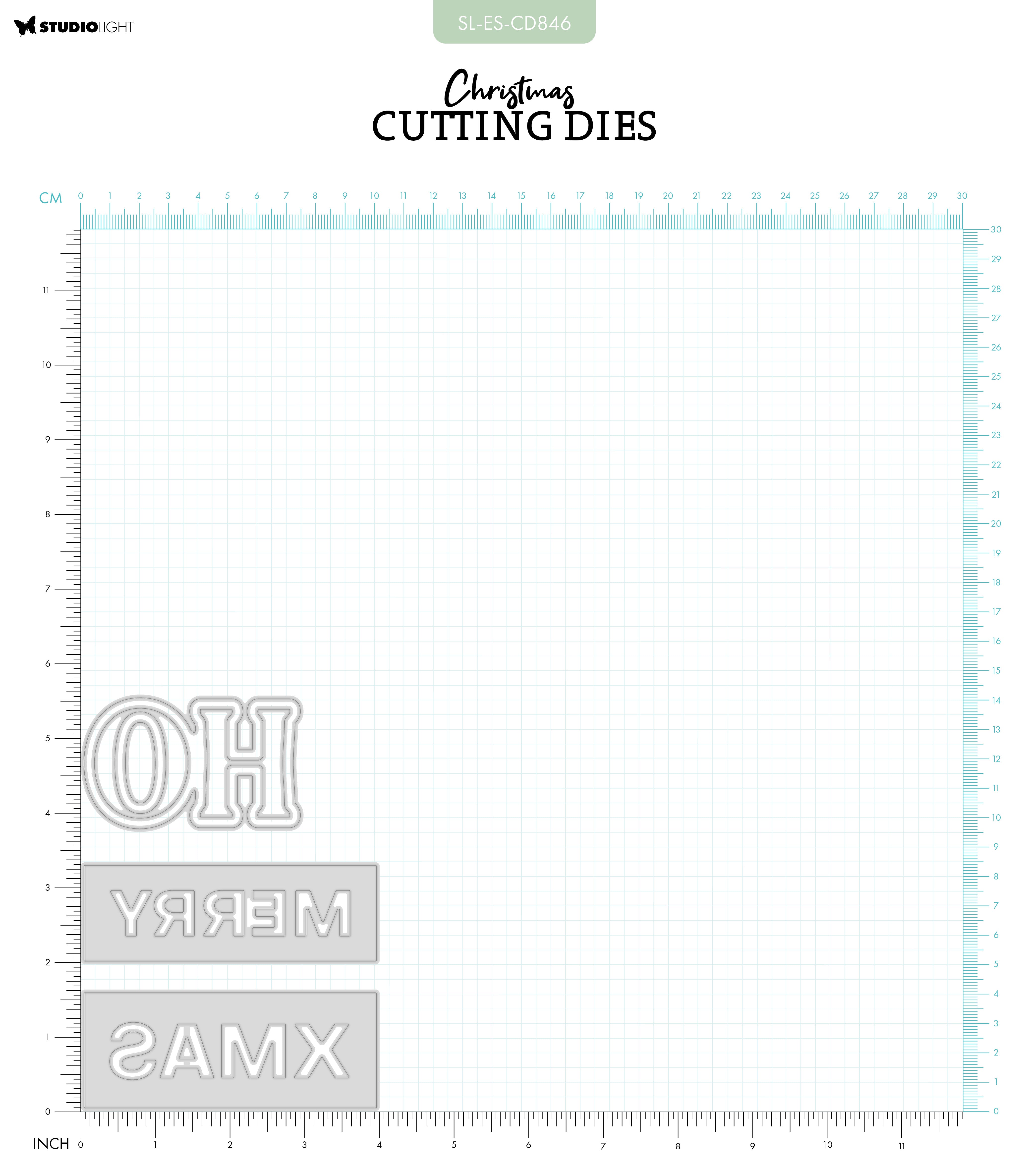 SL Cutting Dies Festive Texts Essentials 4 PC