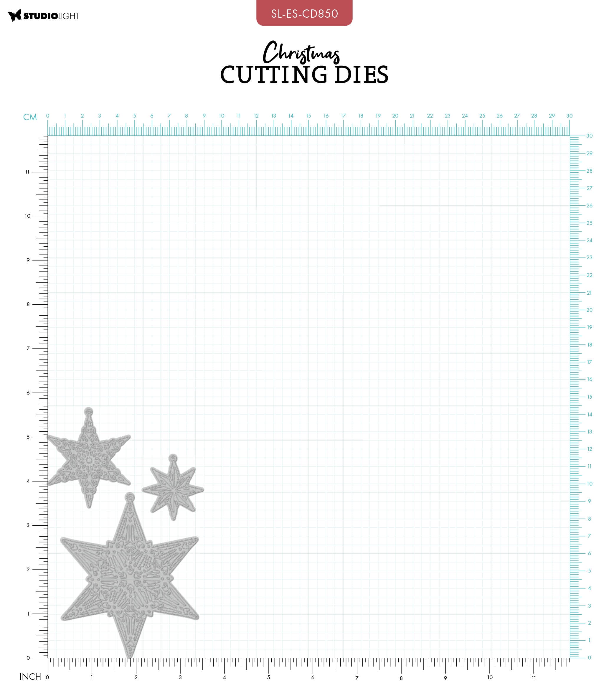 SL Cutting Dies Star Ornaments Essentials 3 PC