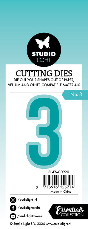 SL Cutting Die Number 3 Essentials 1 PC