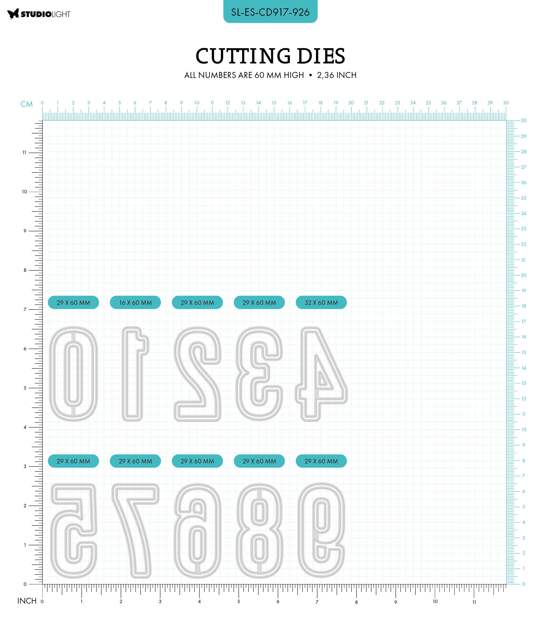 SL Cutting Die Number 4 Essentials 1 PC