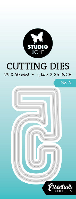 SL Cutting Die Number 5 Essentials 1 PC