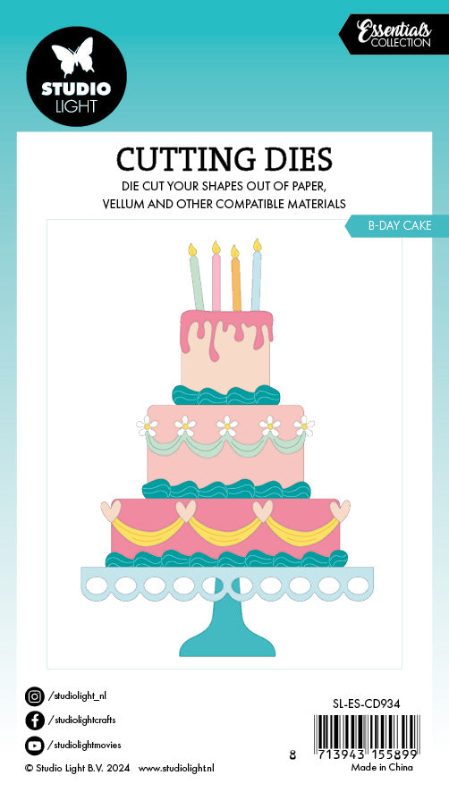 SL Cutting Die B-Day Cake Essentials 16 PC