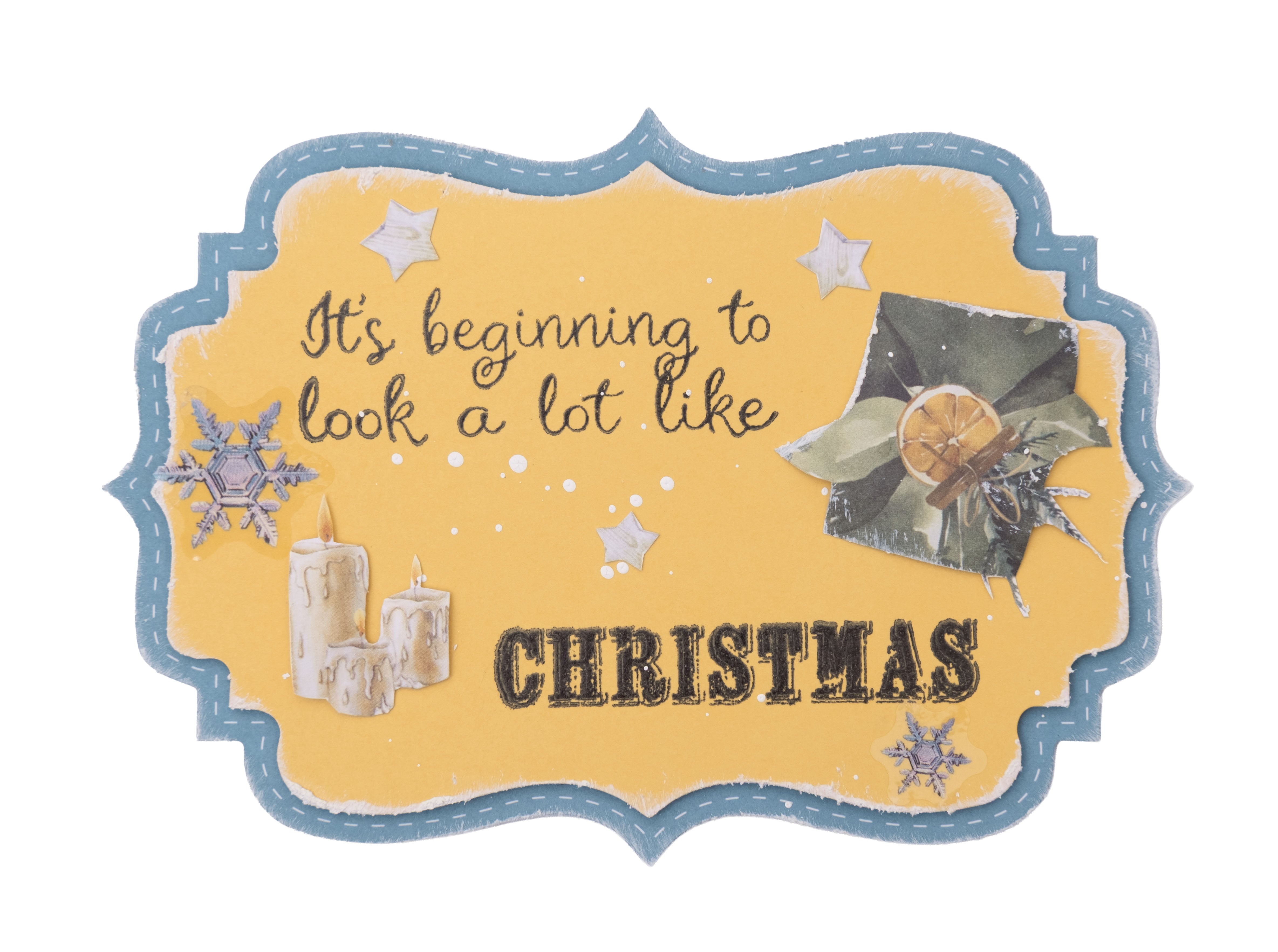 SL Clear Stamps Sentiments Christmas Forest 6 Pieces
