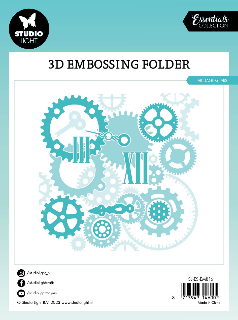 SL Embossing Folder Dot Pattern Essentials 150x150x4mm 1 PC nr.16