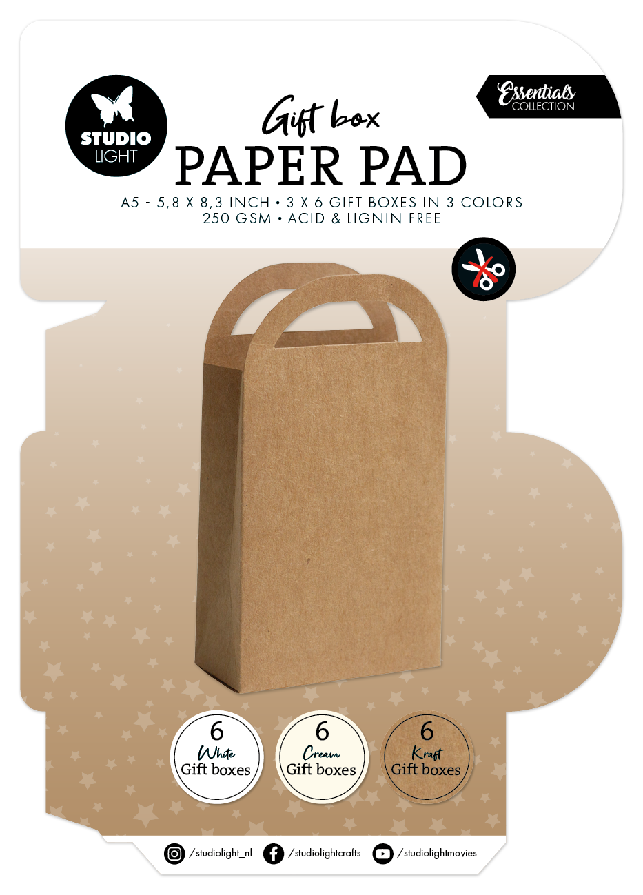 SL Giftbox Paper Pad Giftbag Essentials 18 Sheets