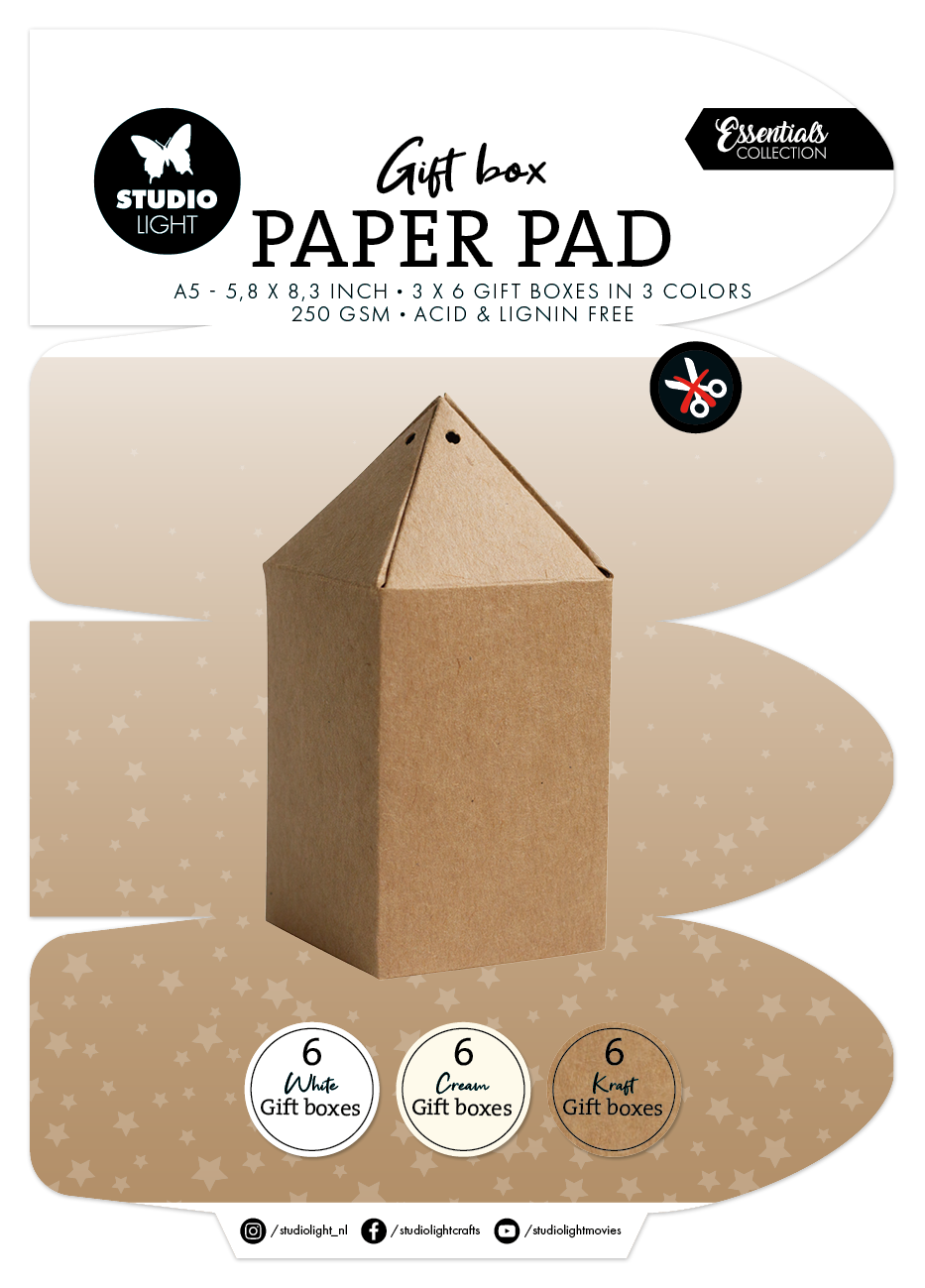 SL Giftbox Paper Pad Giftbox Essentials 18 Sheets