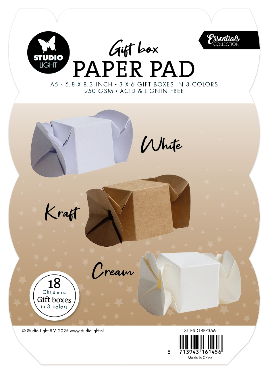 SL Giftbox Paper Pad Candybox Essentials 18 Sheets