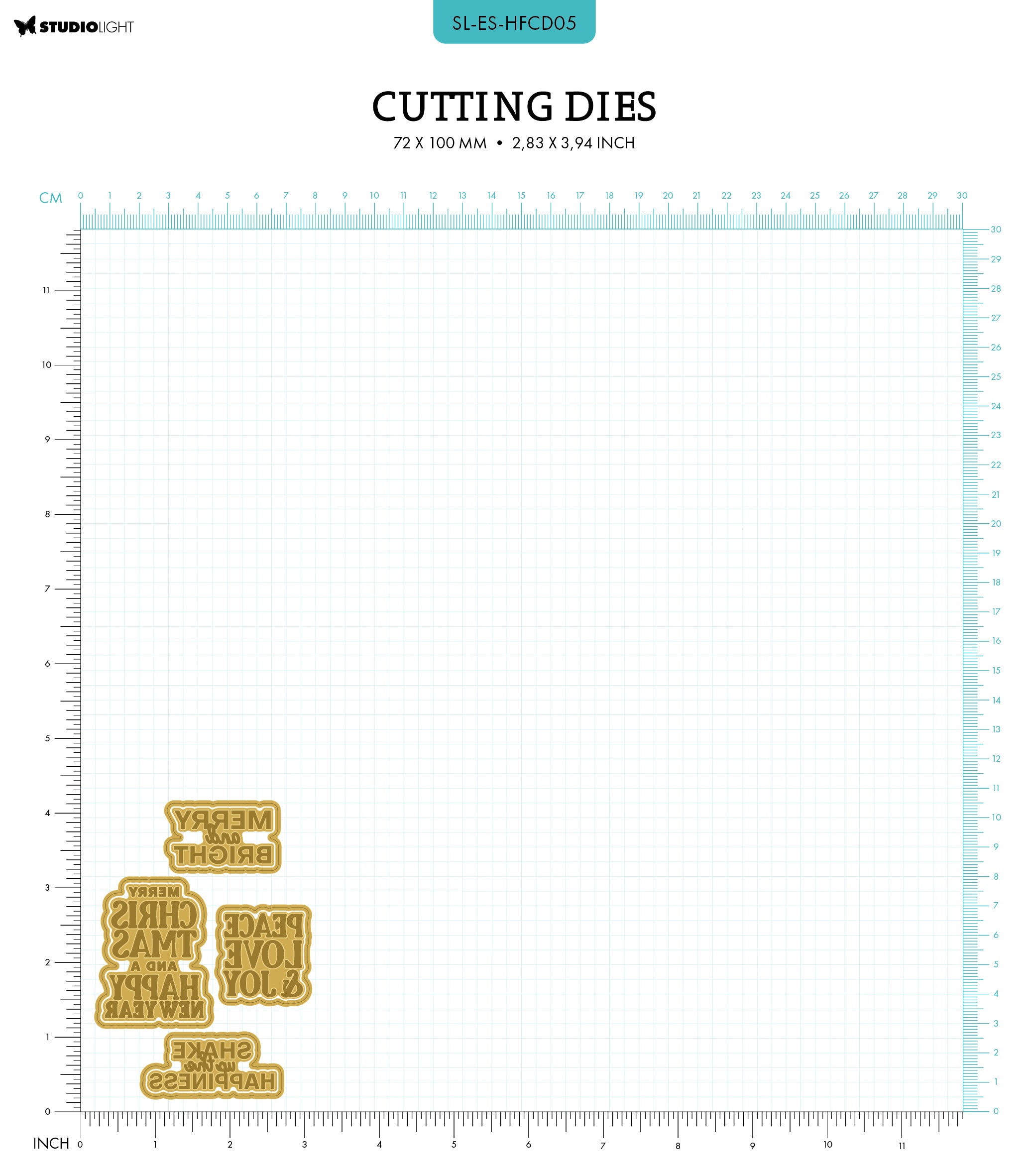 SL Hot Foil Dies Sentiments Essentials 8 PC