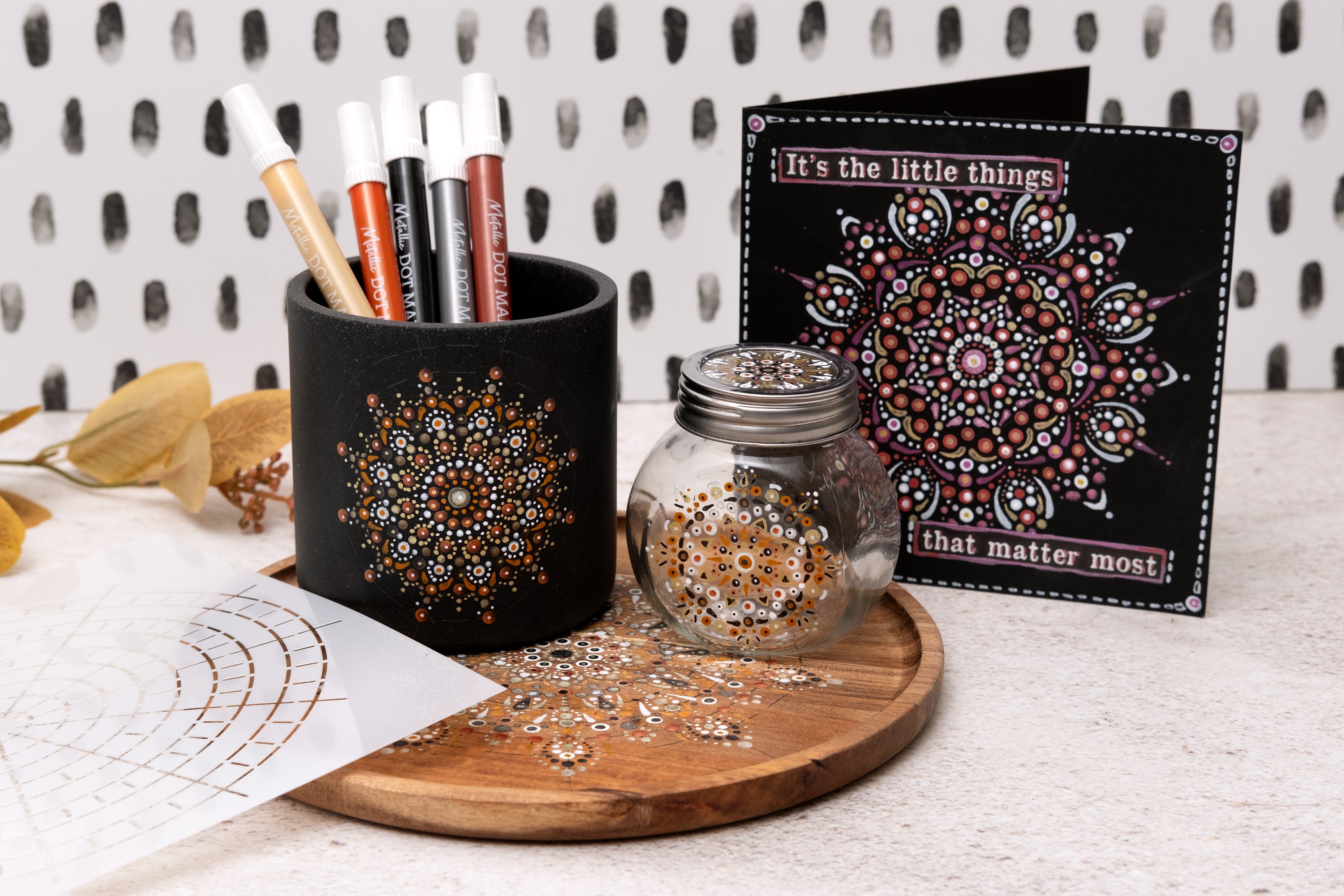 SL Mask Mandala Template Stencils x6 Essentials 6 Pieces