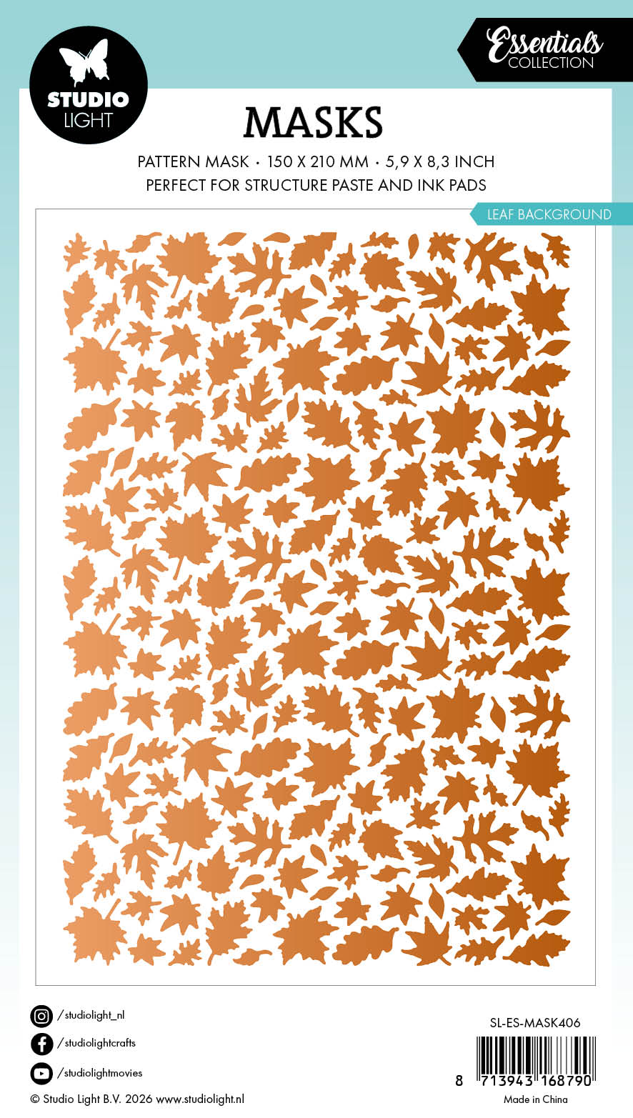 SL Mask Leaves Background Essentials 1 Piece