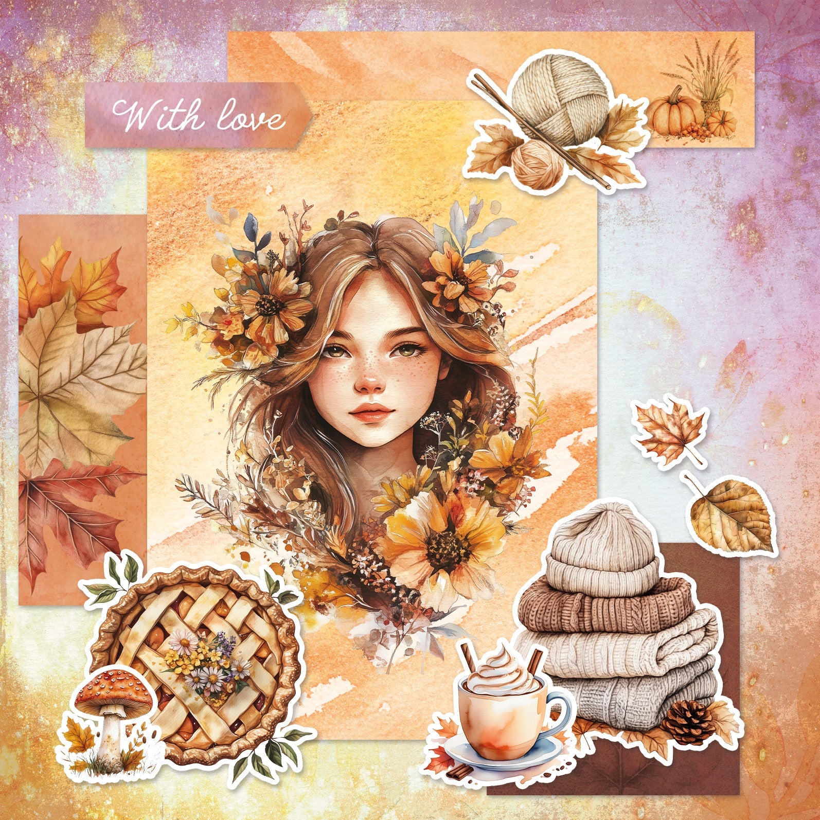 SL Mixed Paper Pad Autumn Essentials 42 Sheets