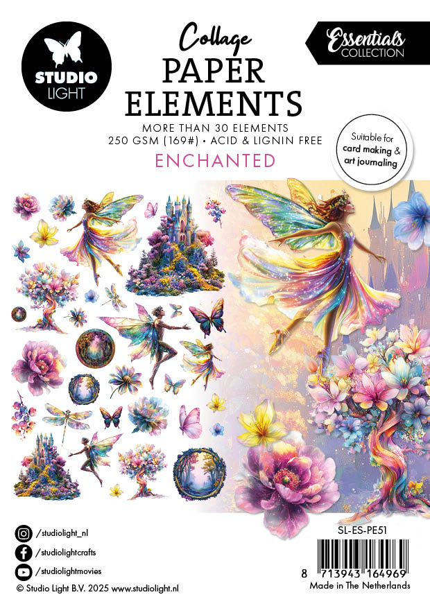 SL Paper Elements Enchanted Essentials 105x148x4mm 34 Pieces
