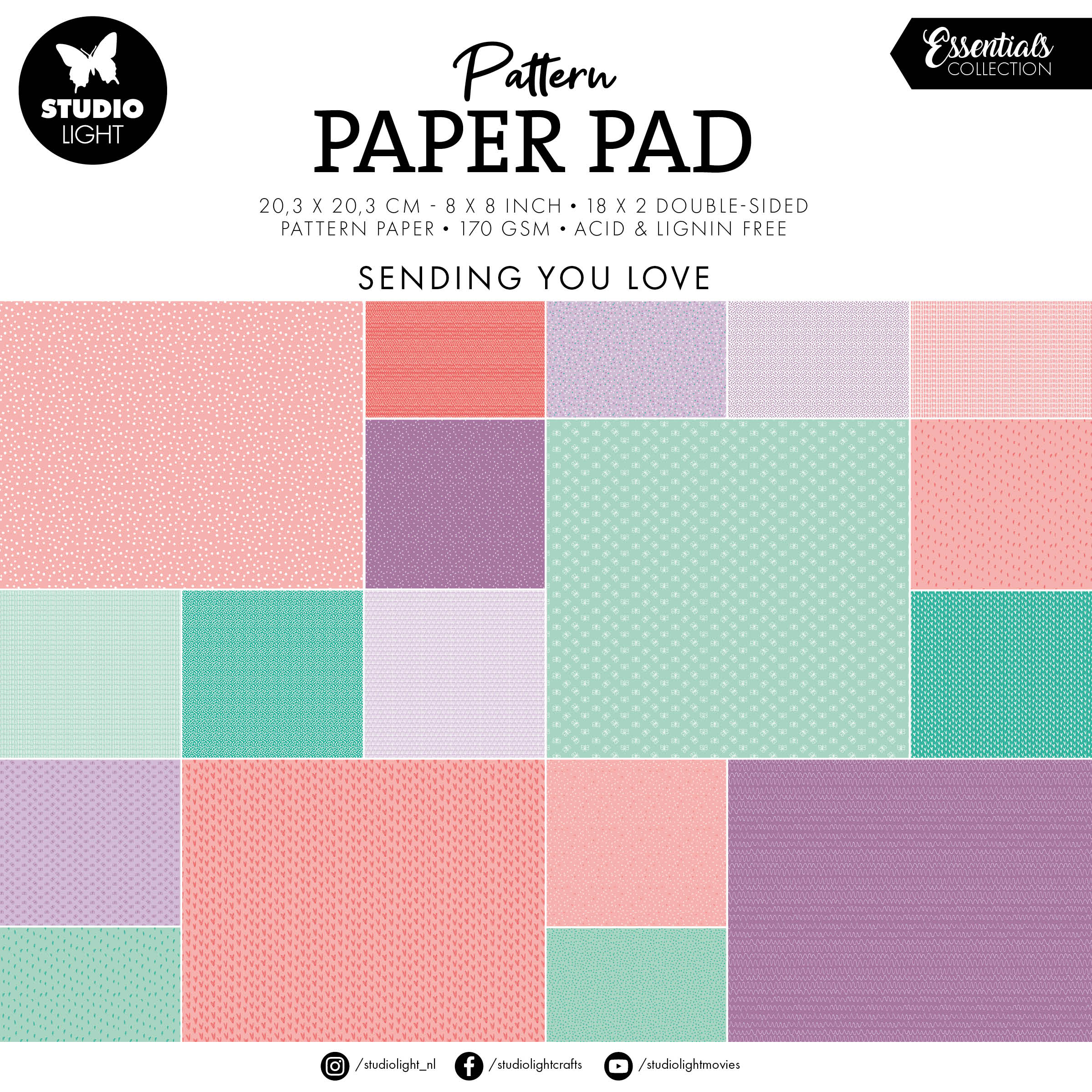 SL Pattern Paper Pad Background Designs Essentials 36 SH