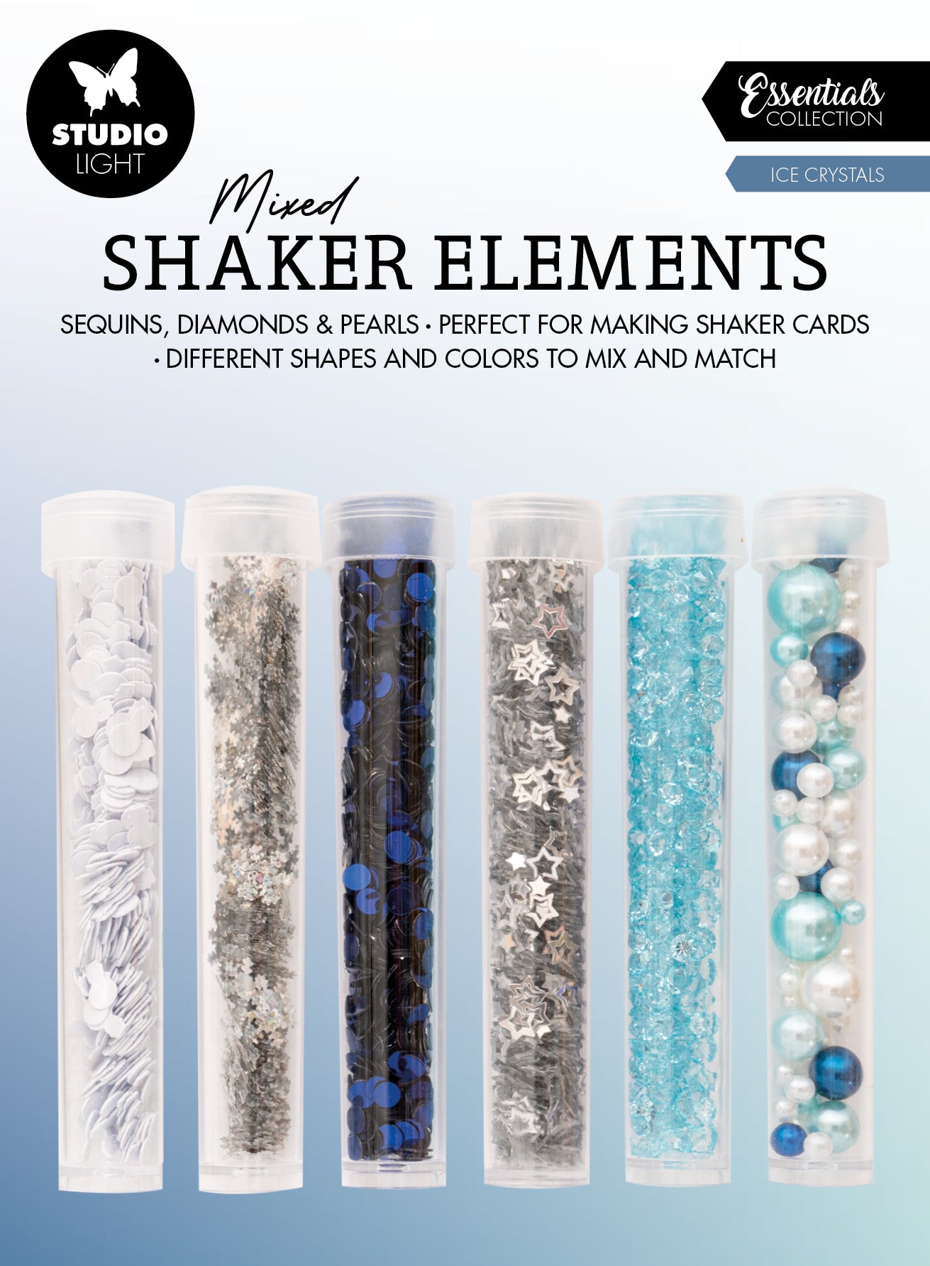 SL Shaker Elements Ice Crystals Essentials 151x111x12mm 6 PC nr.18
