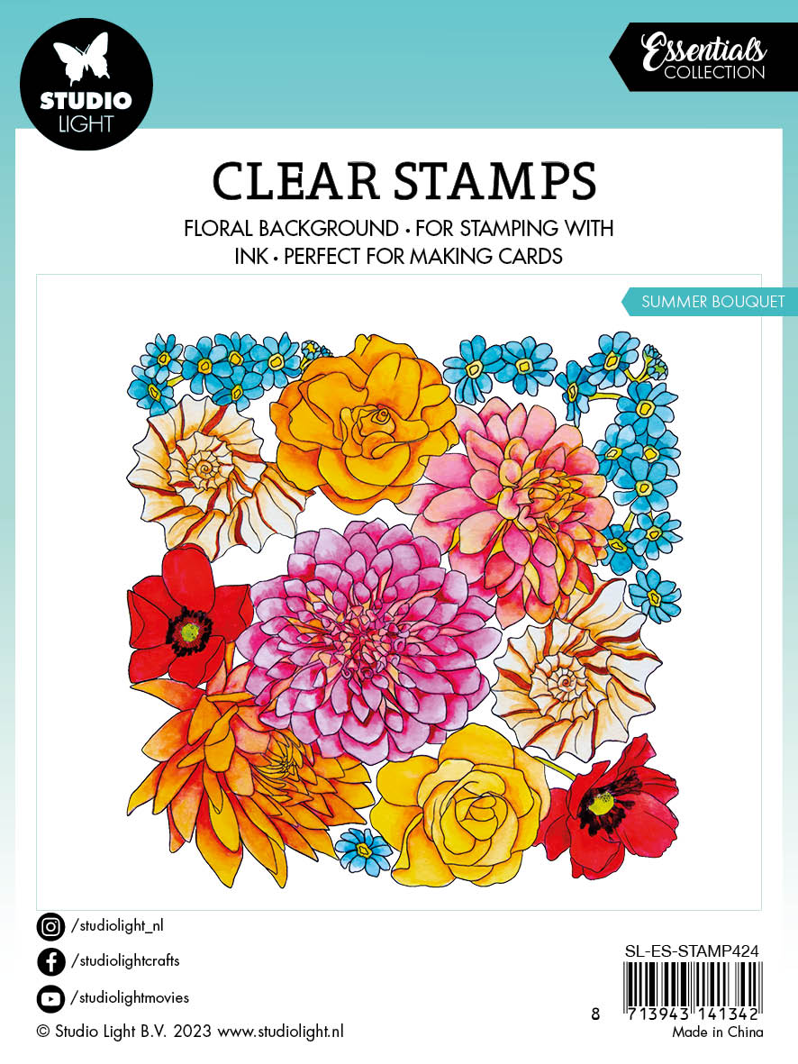 SL Clear Stamp Summer Bouquet Essentials 88.5x131.5x3mm 4 PC nr.424