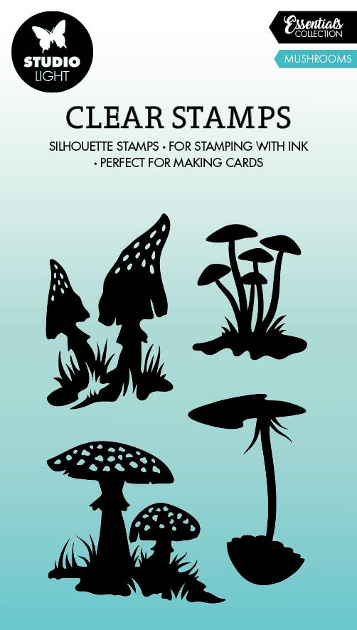 SL Clear Stamp Mushrooms Essentials 62x93x3mm 4 PC nr.495