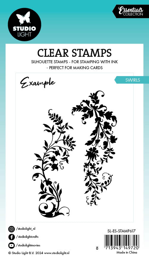 SL Clear Stamp Swirls Essentials 2 PC