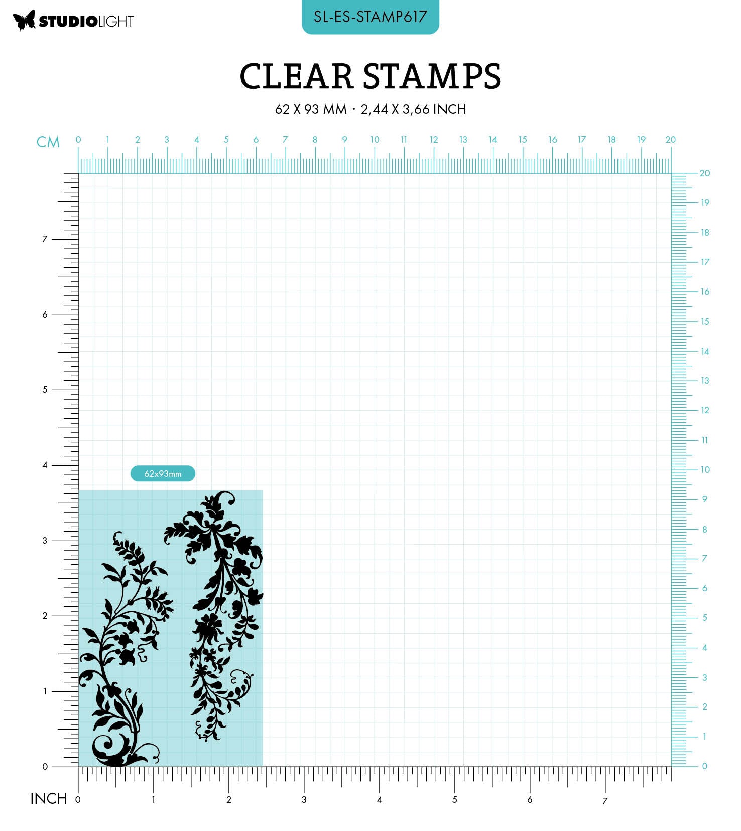 SL Clear Stamp Swirls Essentials 2 PC