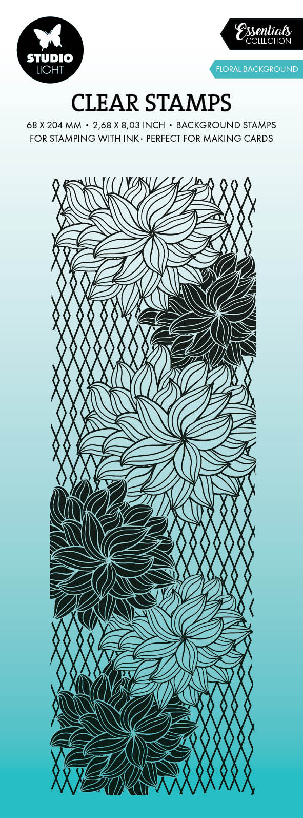 SL Clear Stamp Floral Background Essentials 1 PC