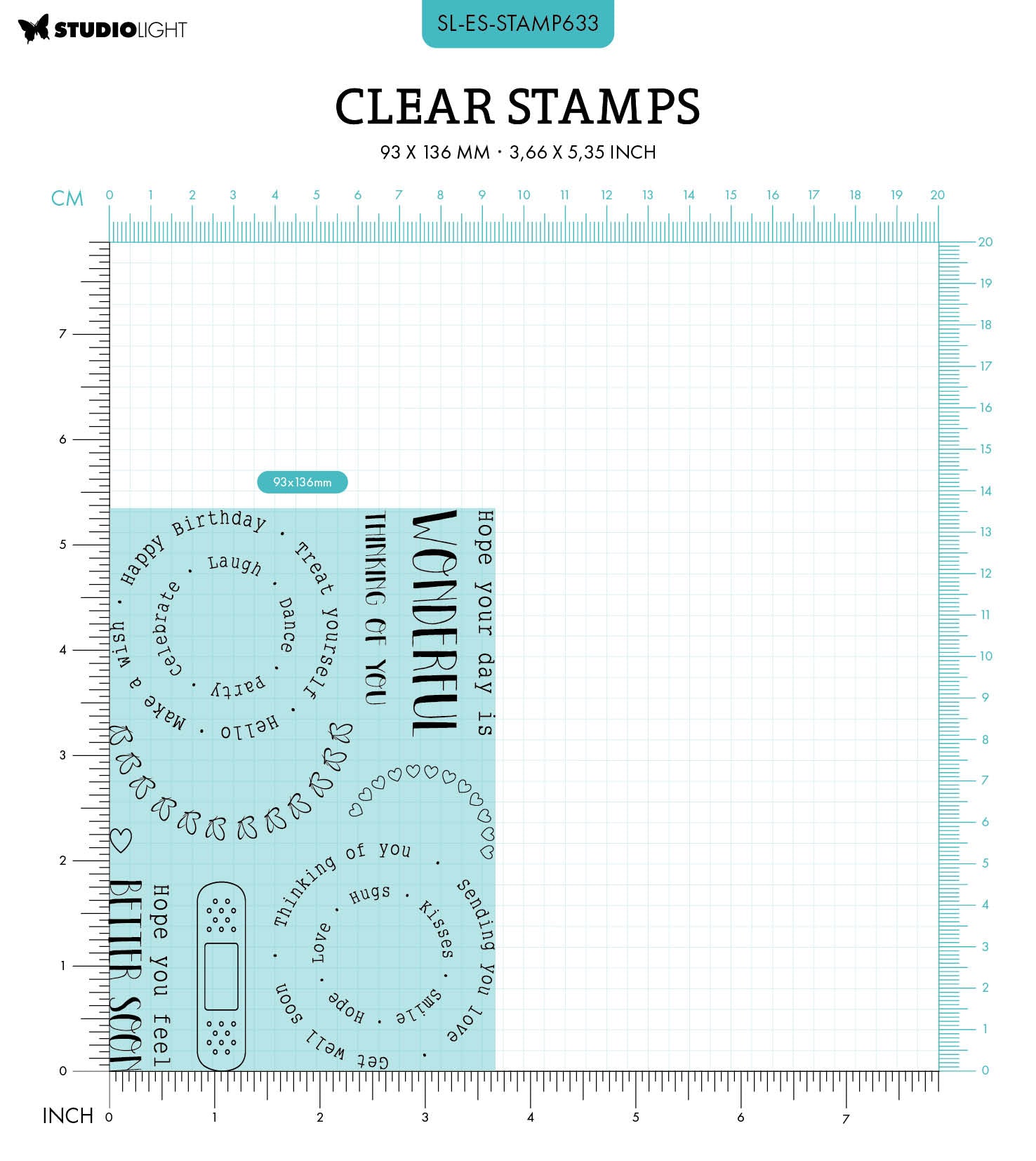 SL Clear Stamp Rotation Wheel Essentials 11 PC