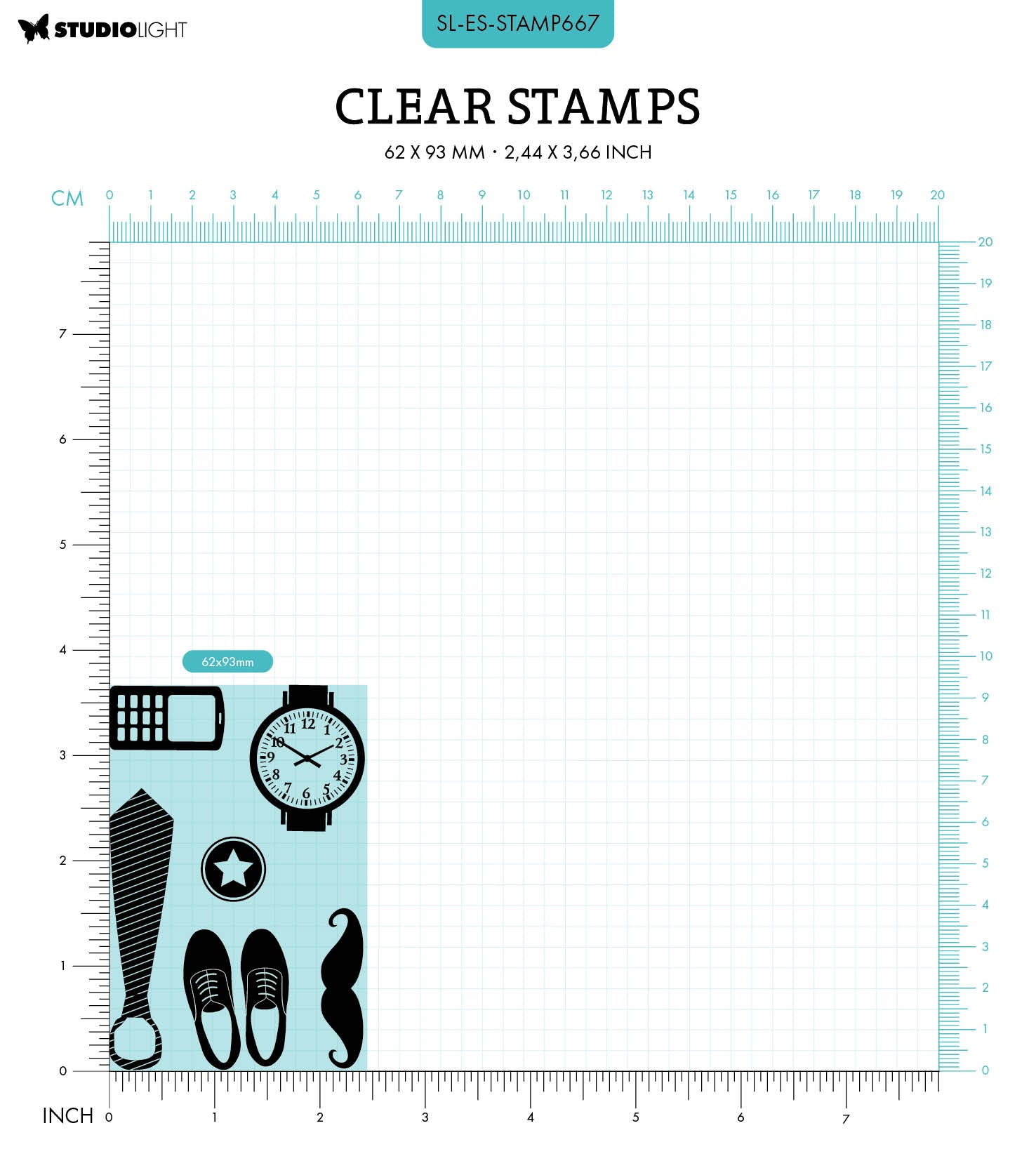 SL Clear Stamp Gifts For Him Essentials 6 PC