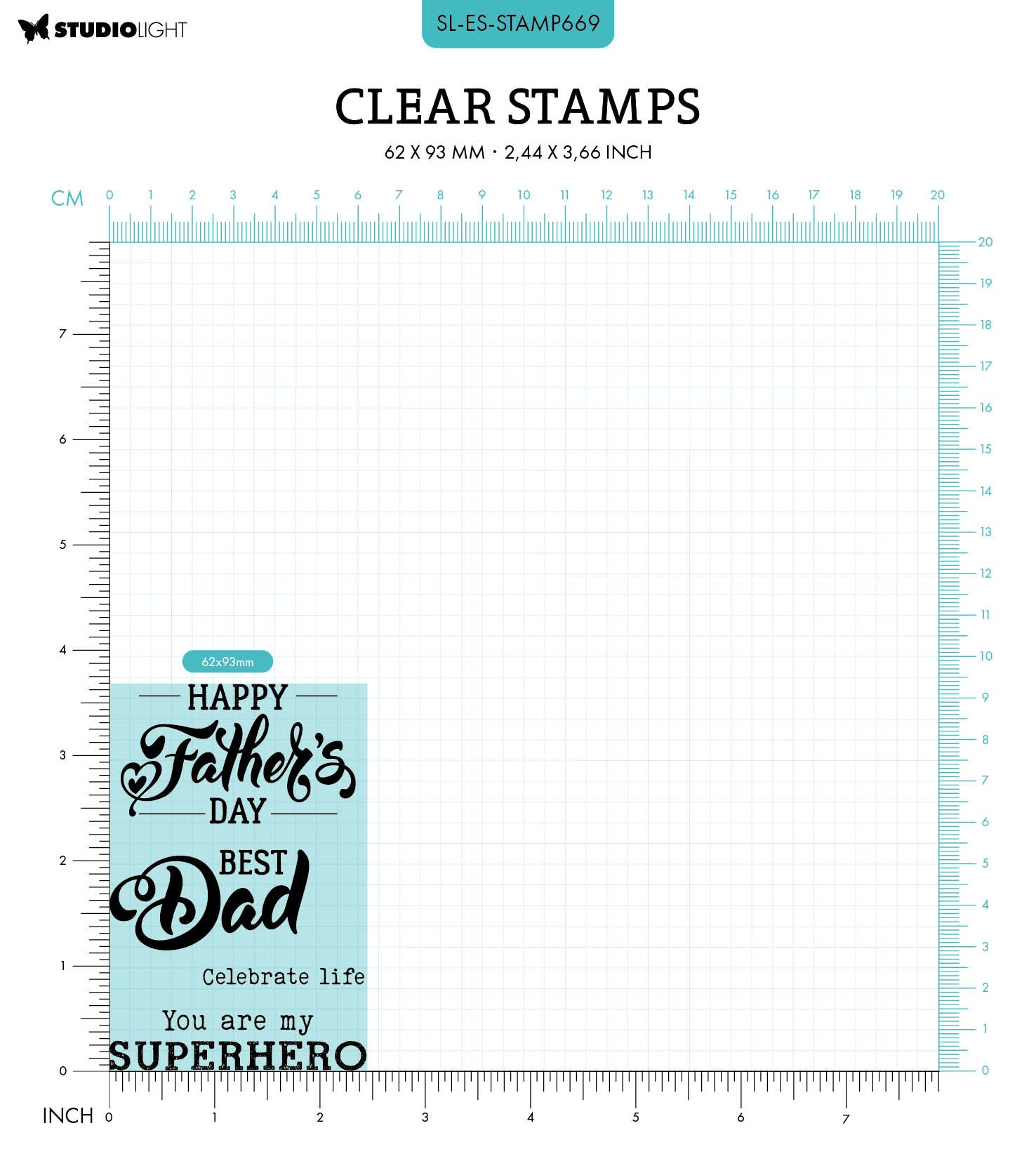 SL Clear Stamp Father's Day Essentials 4 PC