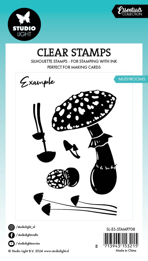 SL Clear Stamp Mushrooms Essentials 5 PC