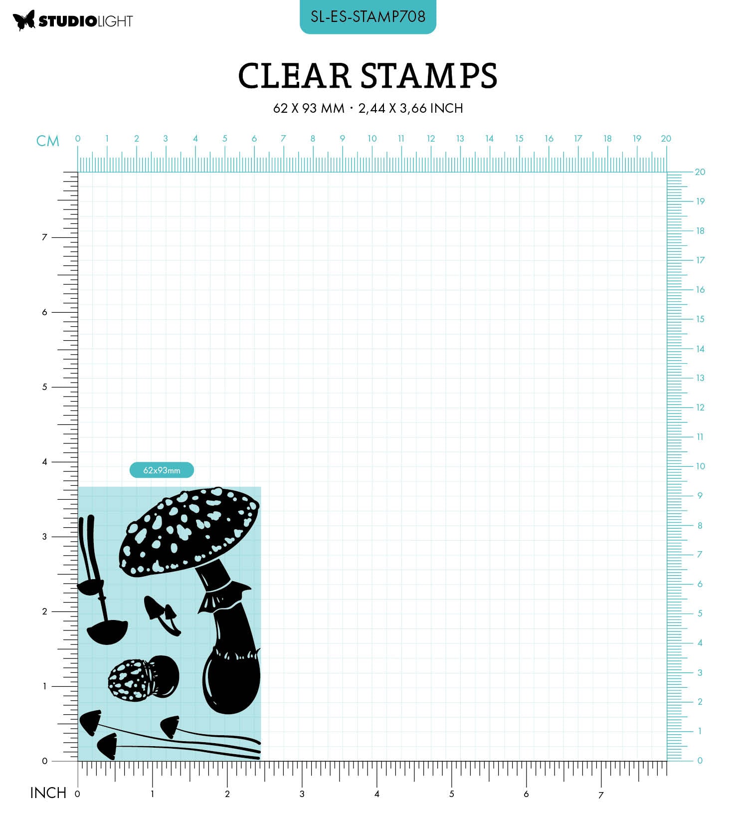 SL Clear Stamp Mushrooms Essentials 5 PC