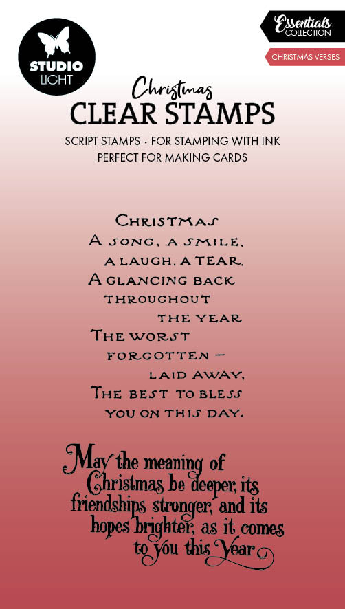 SL Clear Stamp Christmas Verses Essentials 2 PC