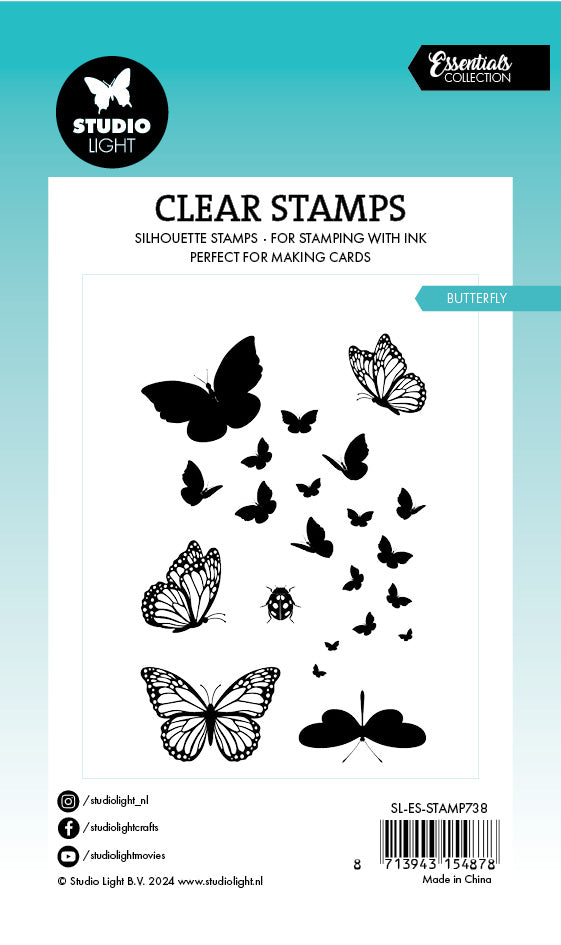 SL Clear Stamp Butterfly Essentials 6 PC