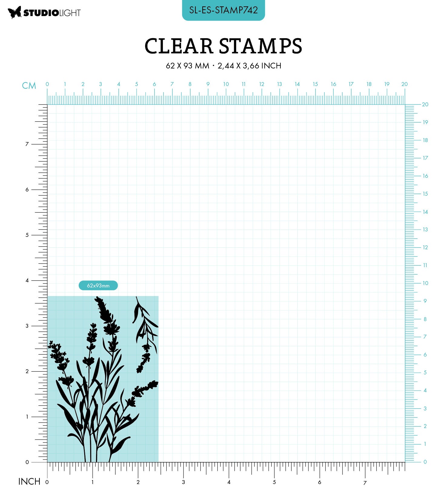 SL Clear Stamp Lavender Essentials 2 PC