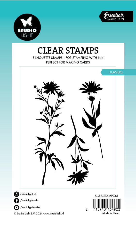 SL Clear Stamp Flowers Essentials 3 PC