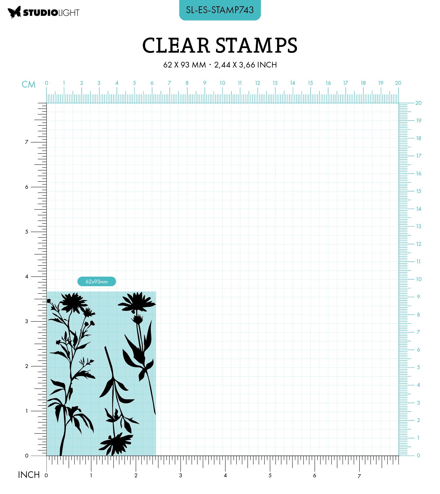 SL Clear Stamp Flowers Essentials 3 PC