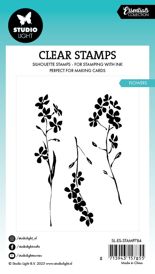 SL Clear Stamp Flowers Essentials 3 PC