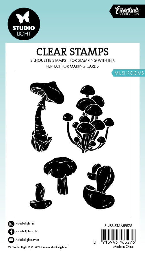 SL Clear Stamp Mushrooms Essentials 5 Pieces