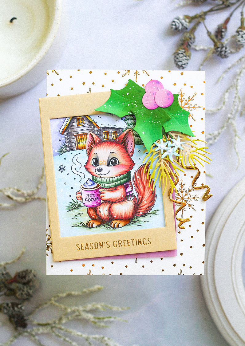 SL Clear Stamp Hot Cocoa Essentials 74x105x1mm 1 Pieces