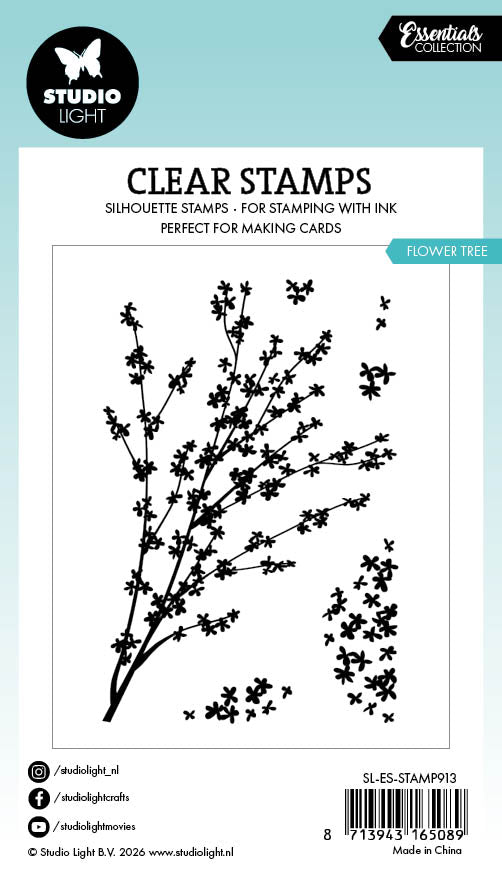 SL Clear Stamp Flower Tree Essentials 6 Pieces
