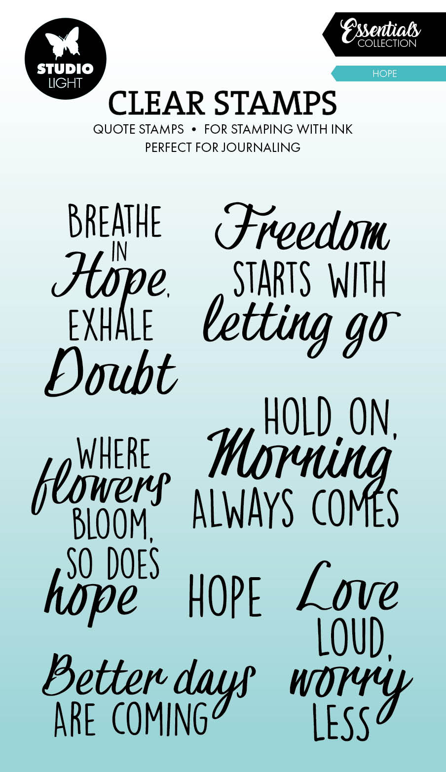 SL Clear Stamp Quotes - Hope Essentials 7 Pieces