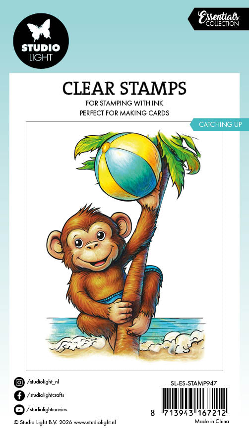 SL Clear Stamps Catching Up - Monkey Essentials 1 Piece