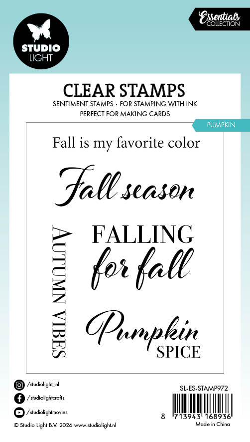 SL Clear Stamps Pumpkin Essentials 5 Pieces