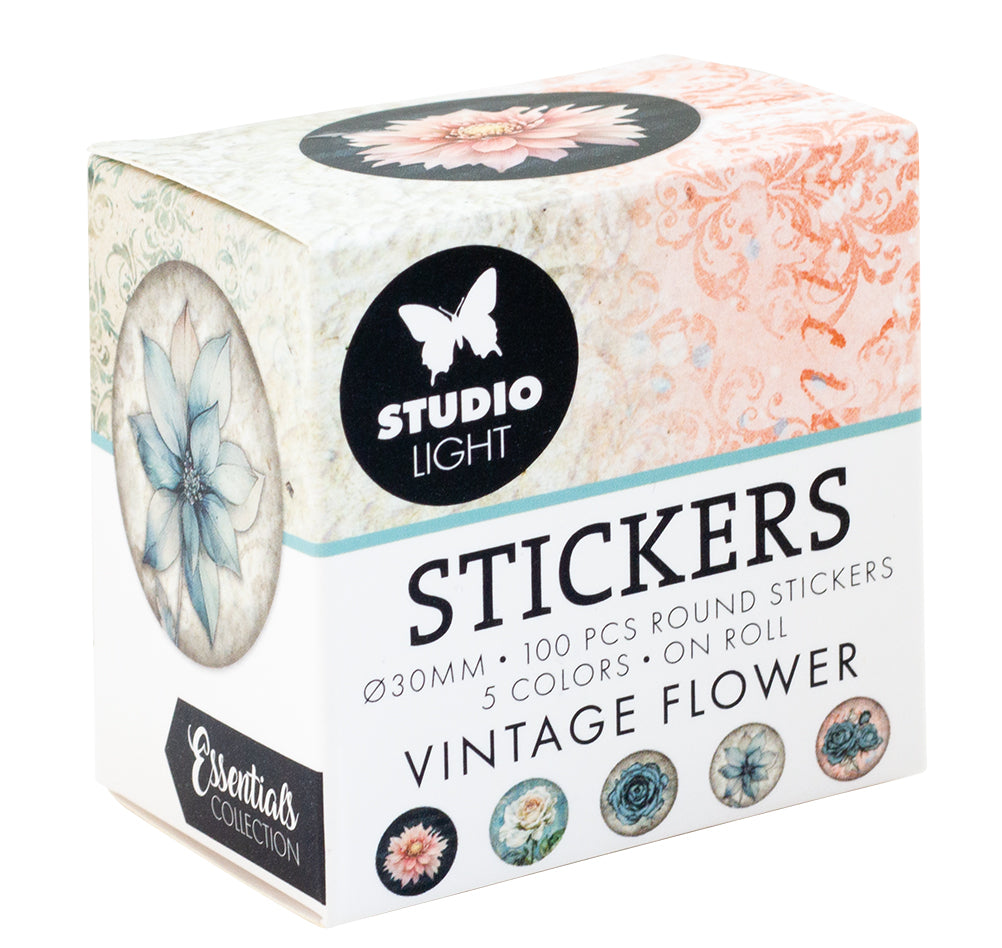 SL Stickers Vintage Flower Essentials ø30mm 100 PC