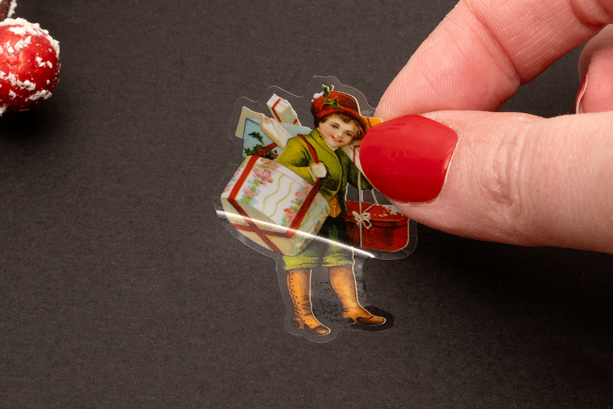 SL Clear Stickers Vintage Greens 6 Designs Essentials 5 Meter