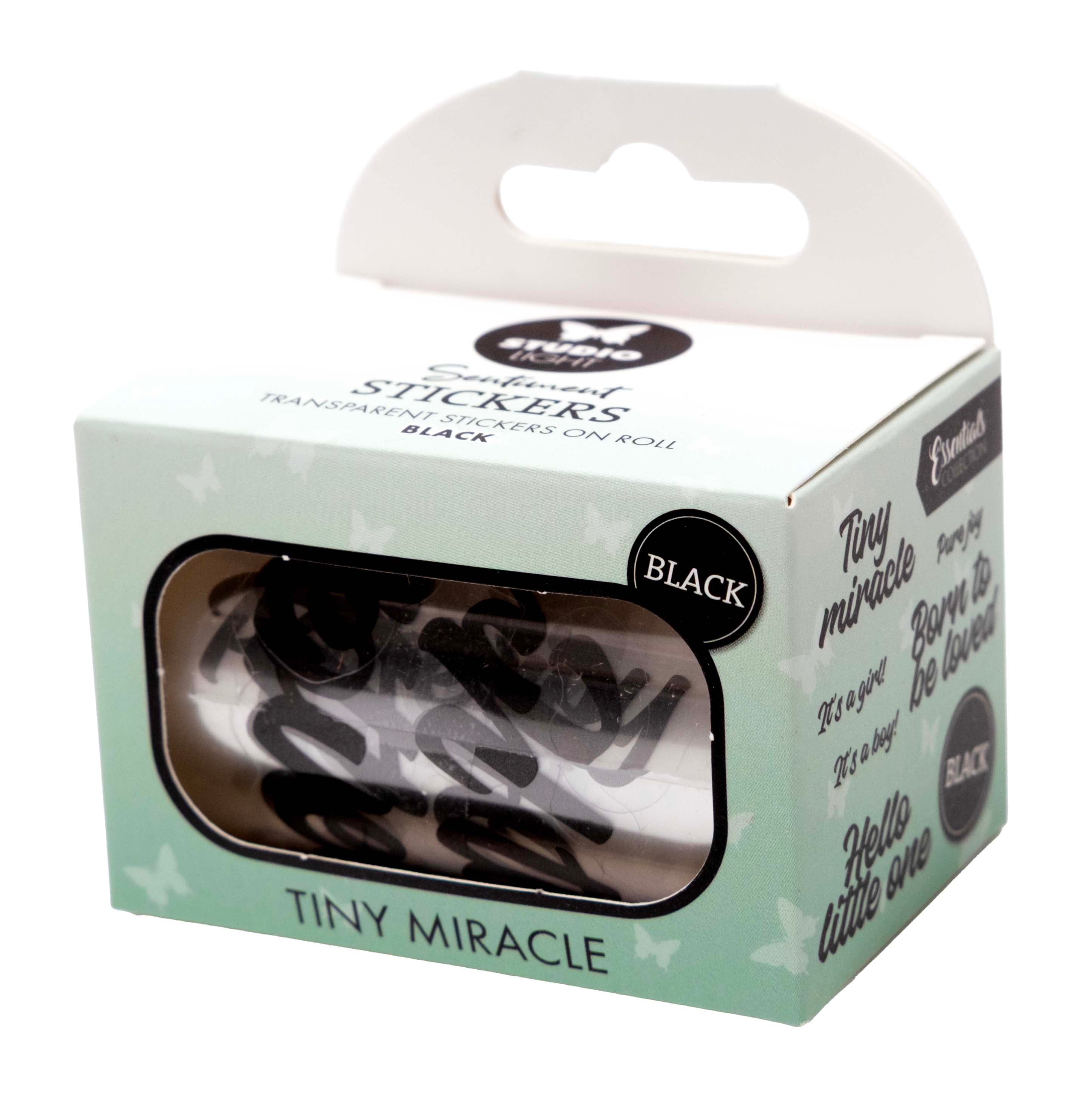 SL Clear Stickers Black - Tiny Miracle Essentials 5 Meter