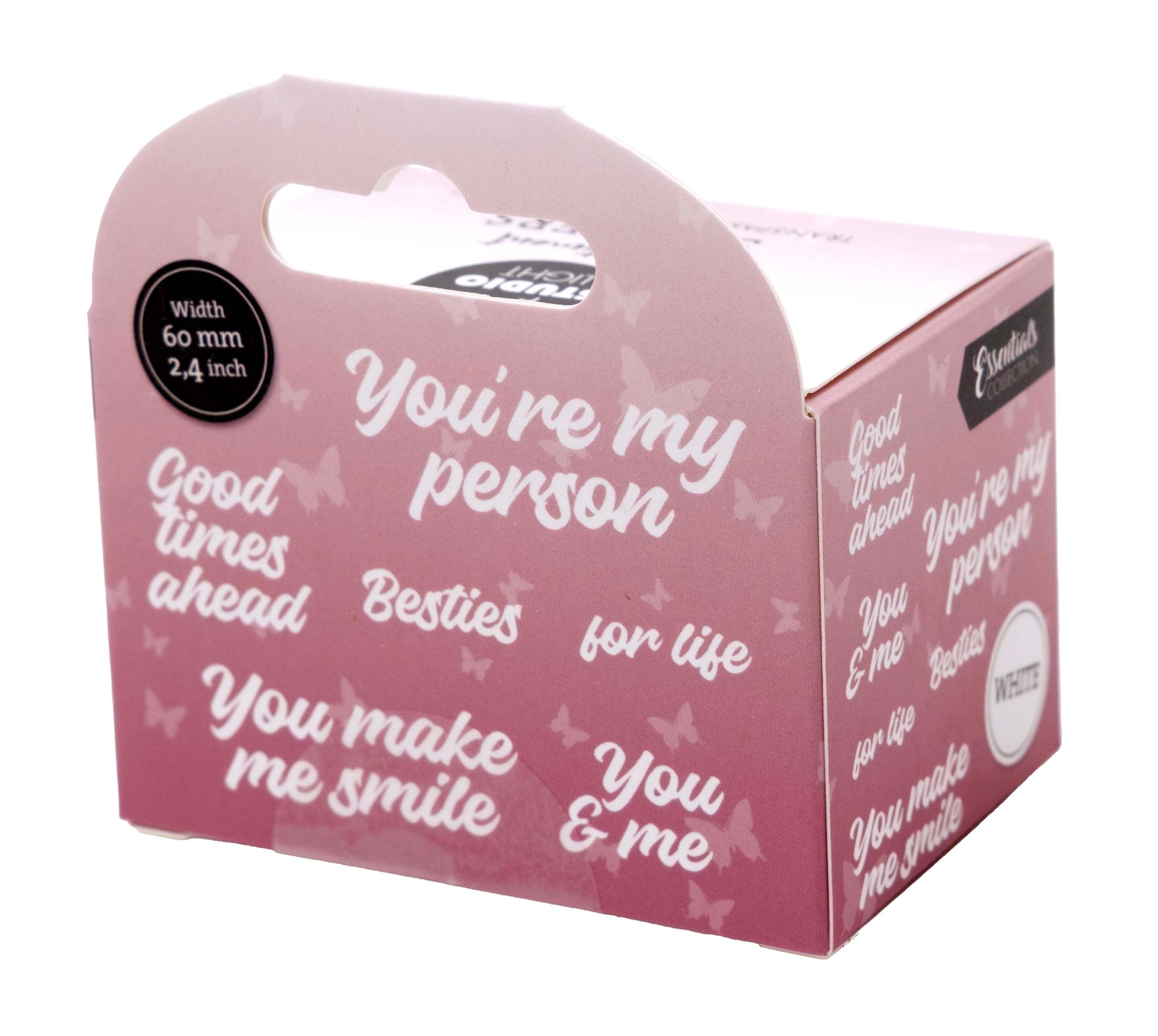 SL Clear Stickers White - You're My Person Essentials 5 Meter