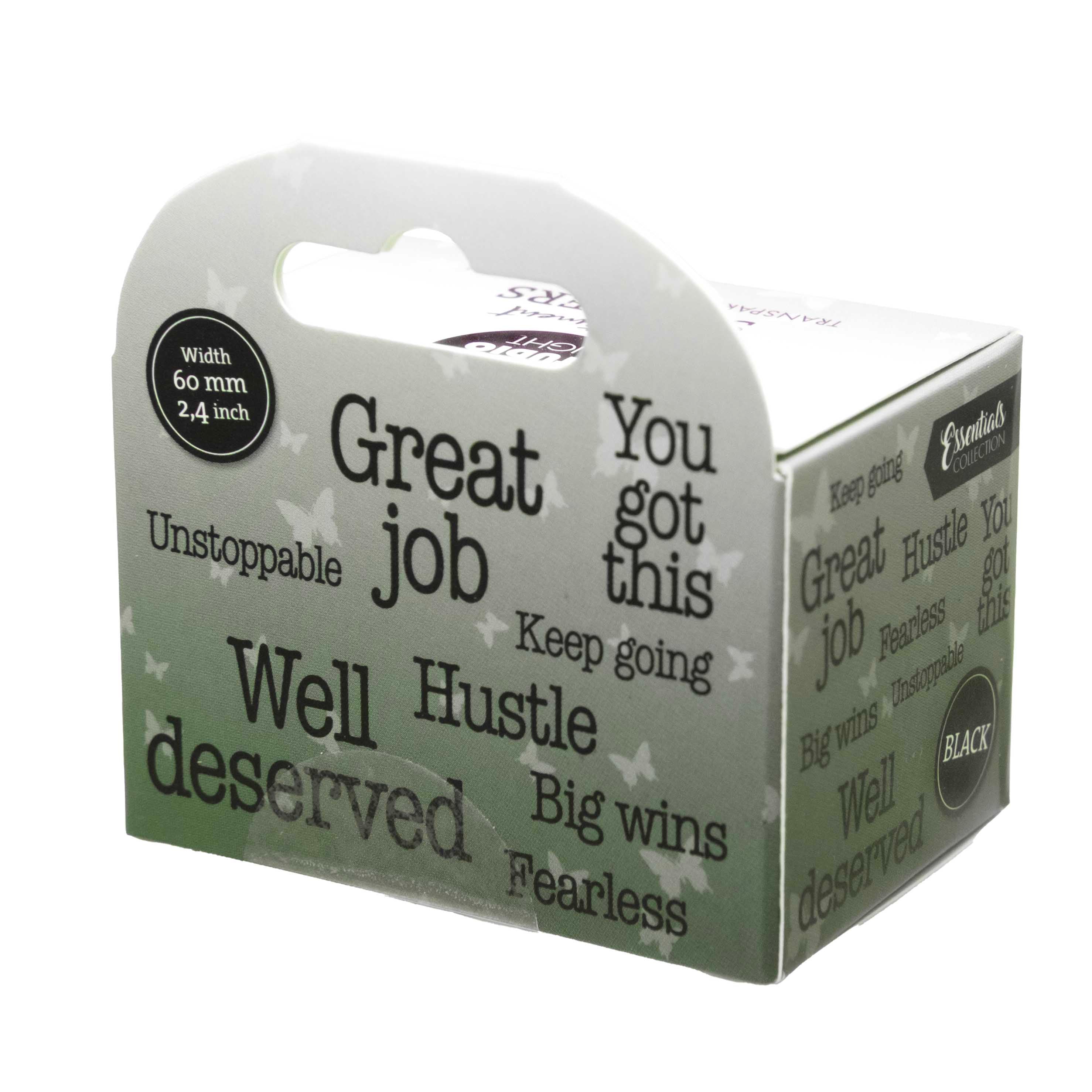 SL Clear Stickers Black - Big Wins Essentials 5 Meter