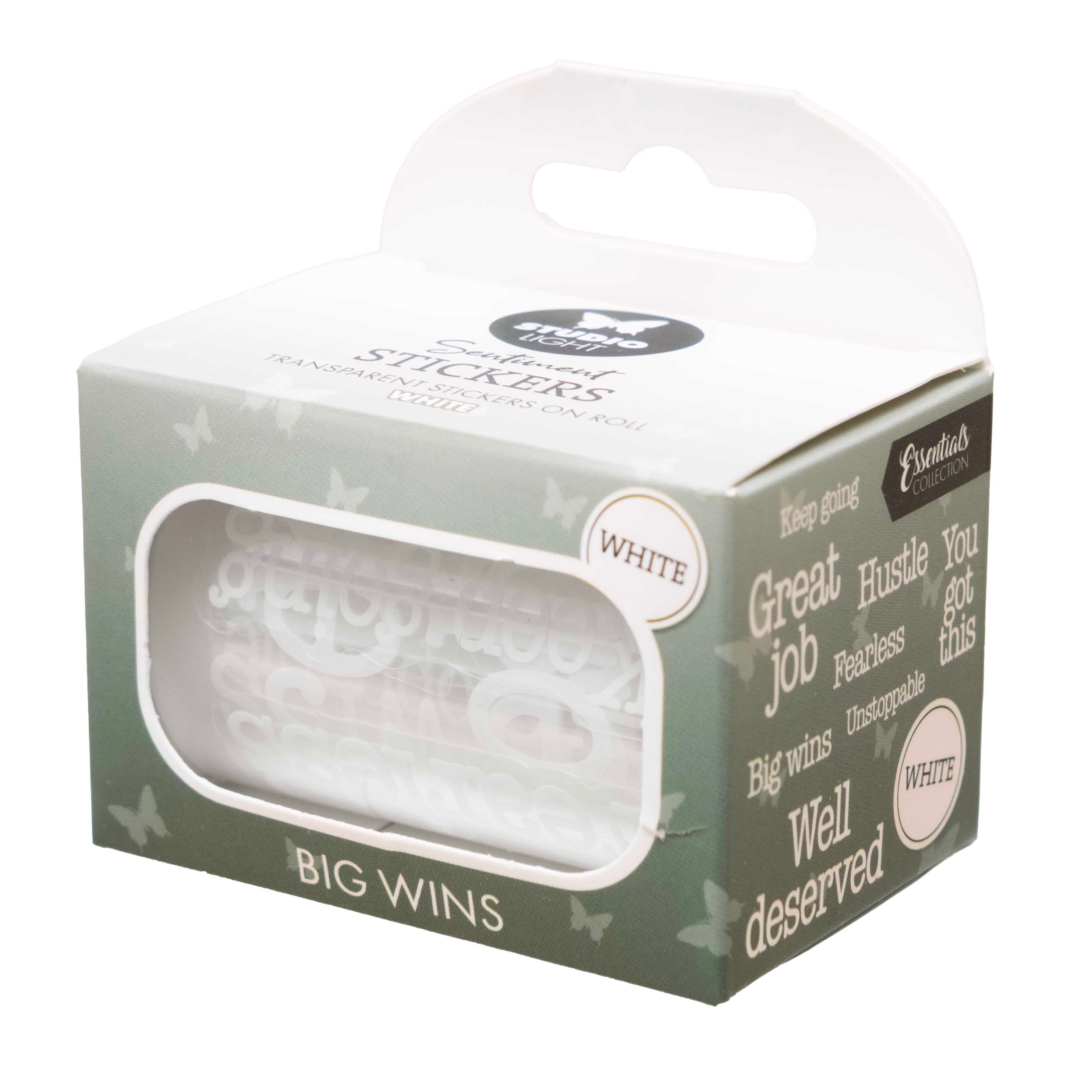 SL Clear Stickers White - Big Wins Essentials 5 Meter