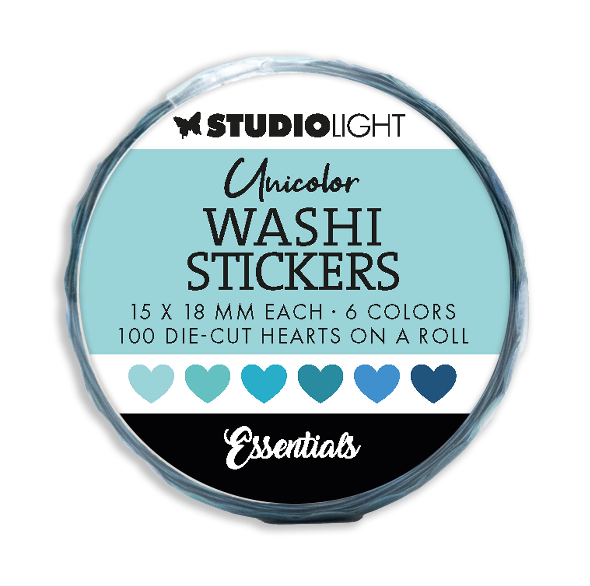 SL Washi Die-Cut Stickers Blues Essentials 1 PC