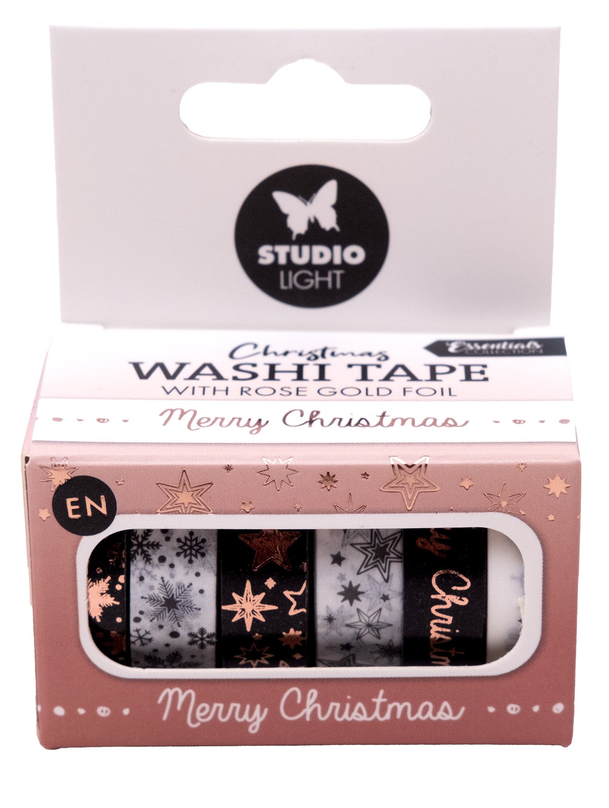 SL Washi Tape Black/White - Rose Gold Essentials 6 PC