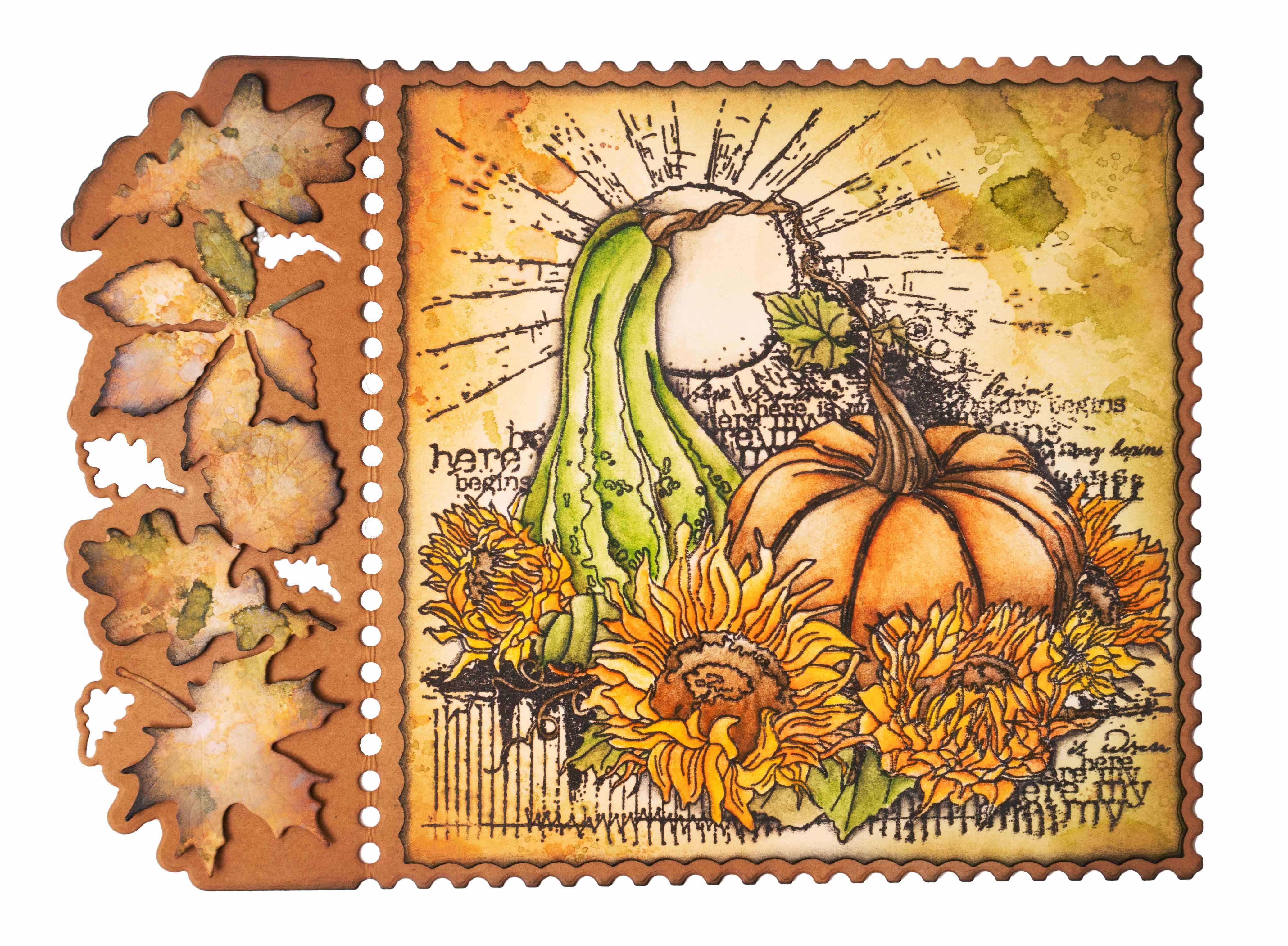 SL Clear Stamp Pumpkins Grunge Collection 122x122x3mm 1 PC nr.454