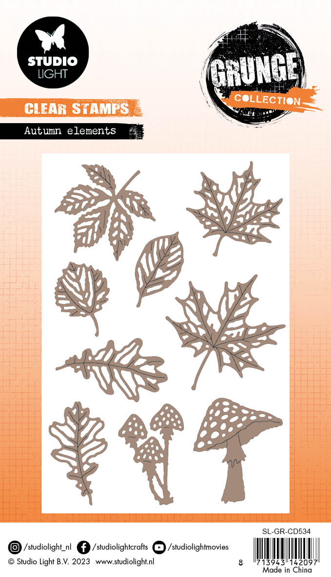 SL Cutting Dies Autumn Elements Grunge Collection 96x140x1mm 9 PC nr.534